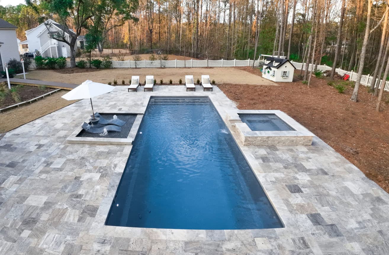 Rectangle Tanning Ledge 5